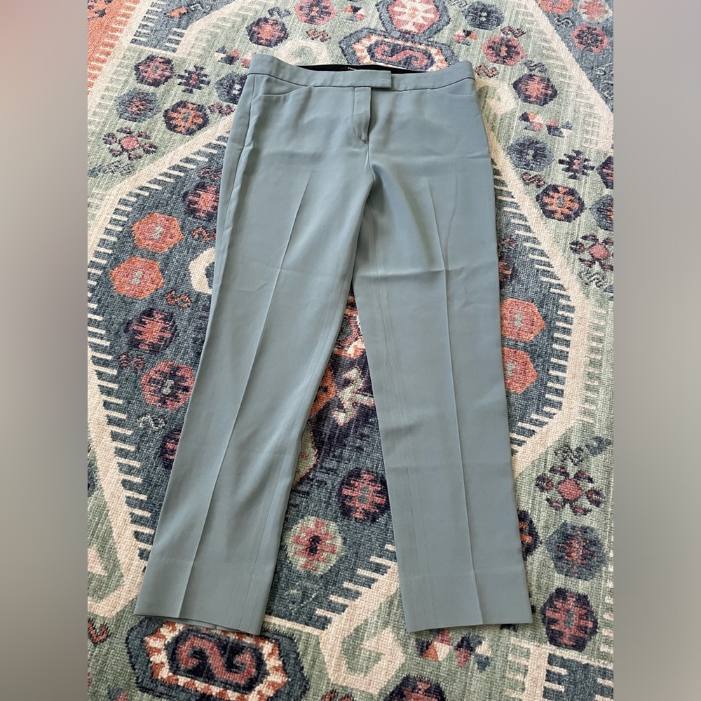 Theory Teal Trousers size 8